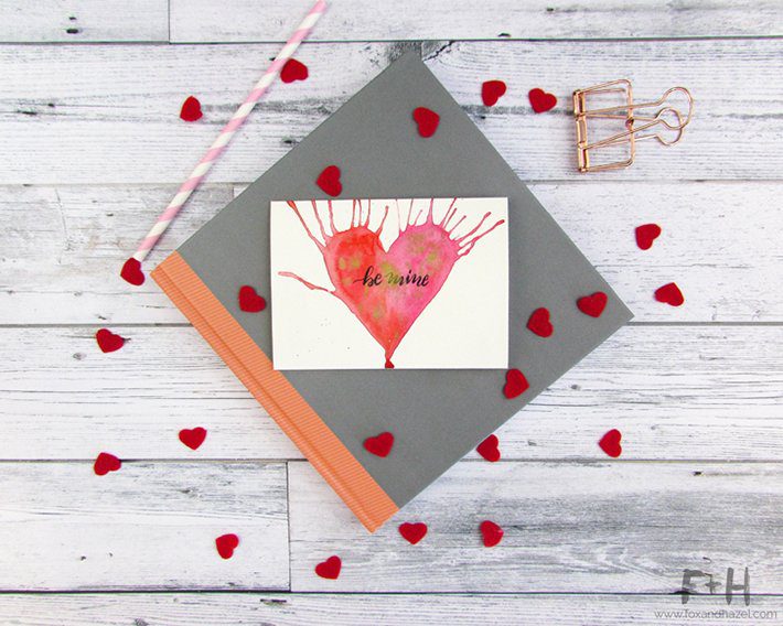 3 easy watercolor valentines cards-fox + hazel 4