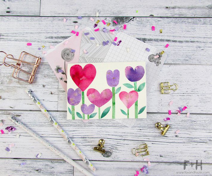 3 easy watercolor valentines cards-fox + hazel 8 3 easy watercolor valentines cards-fox + hazel 8