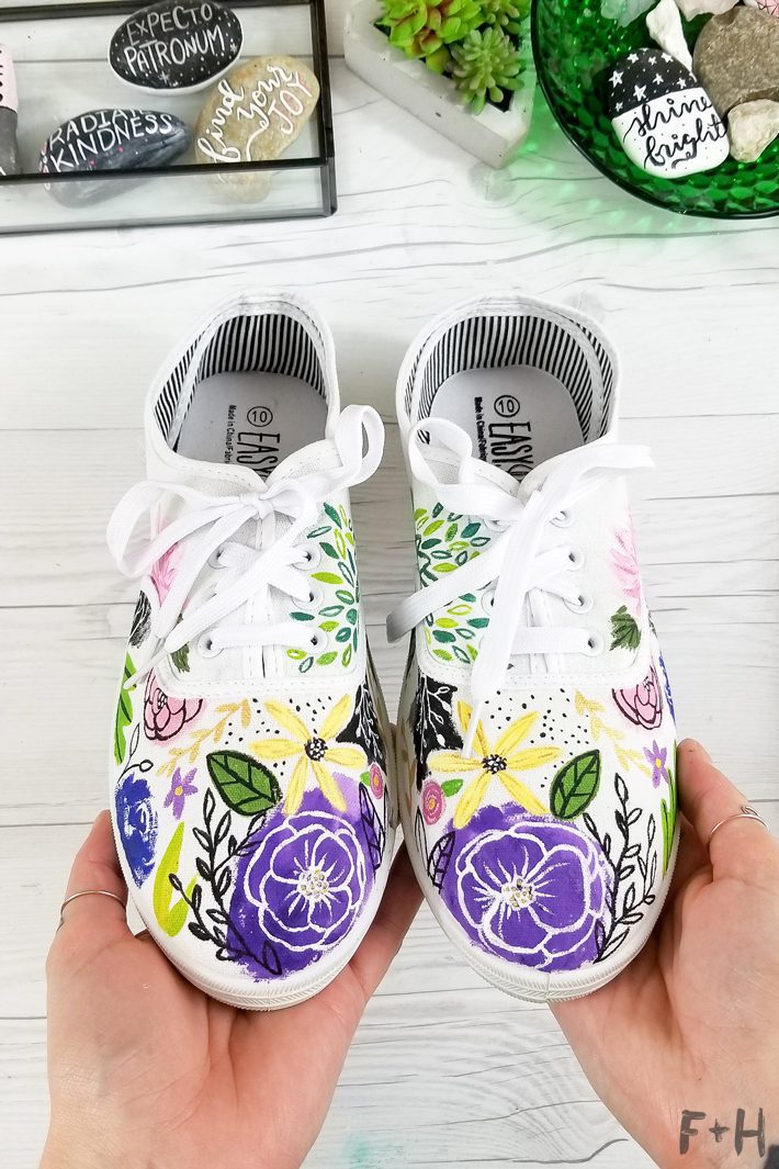 Painted Canvas Sneakers 